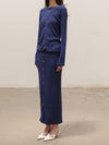 BASERANGE 25 Spring/Summer Drip Skirt/Cardigan Portugal BAS-KDRC-LI-SU25-MEZ BLUE Cardigan (DRDR)